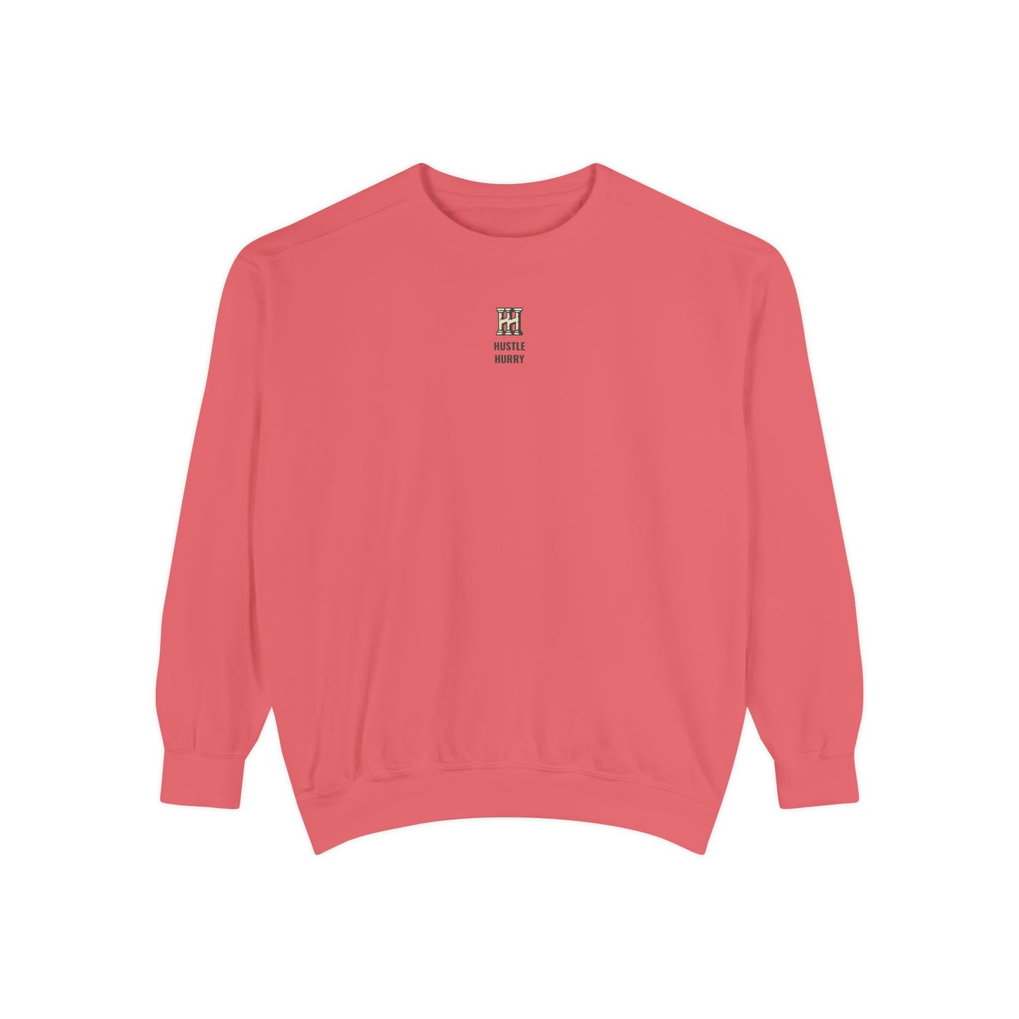 HUSTLE HURRY Sweatshirt, Cozy Garment-Dyed Sweater