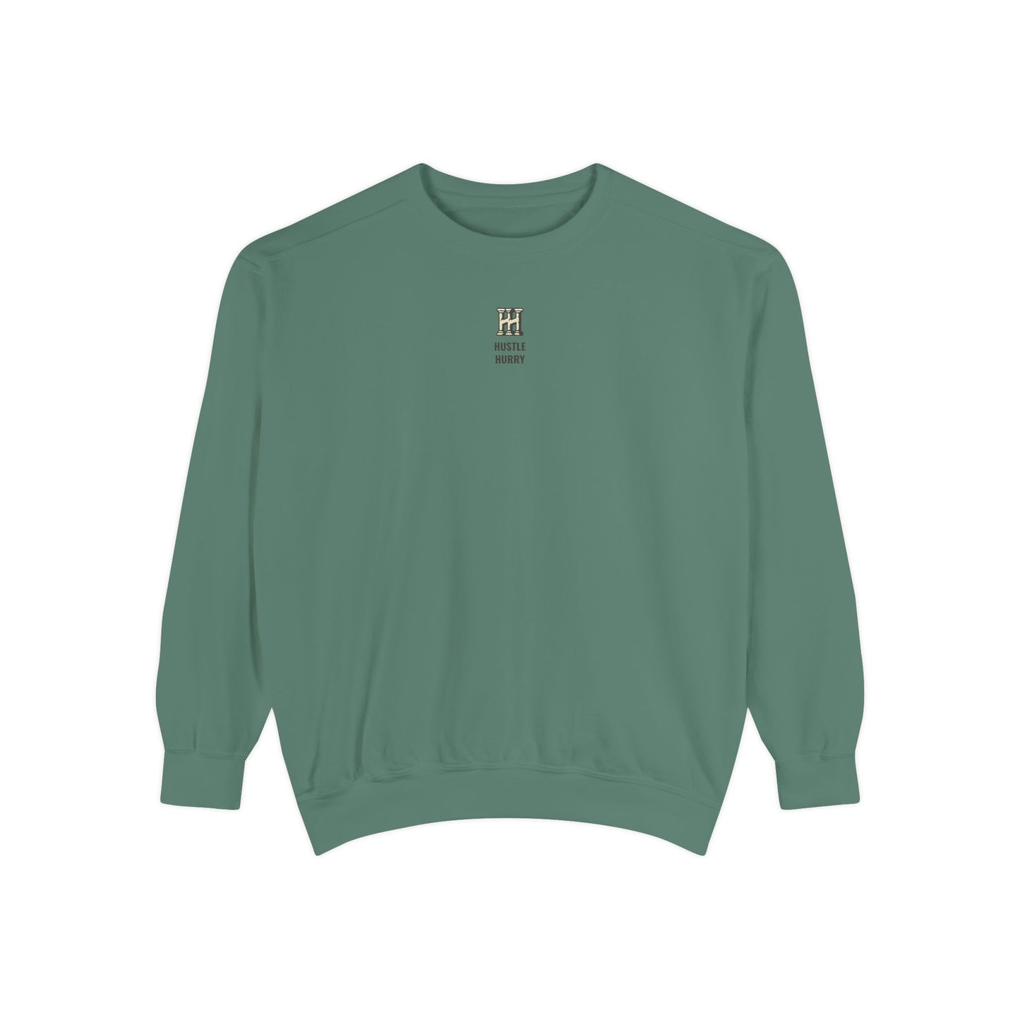 HUSTLE HURRY Sweatshirt, Cozy Garment-Dyed Sweater