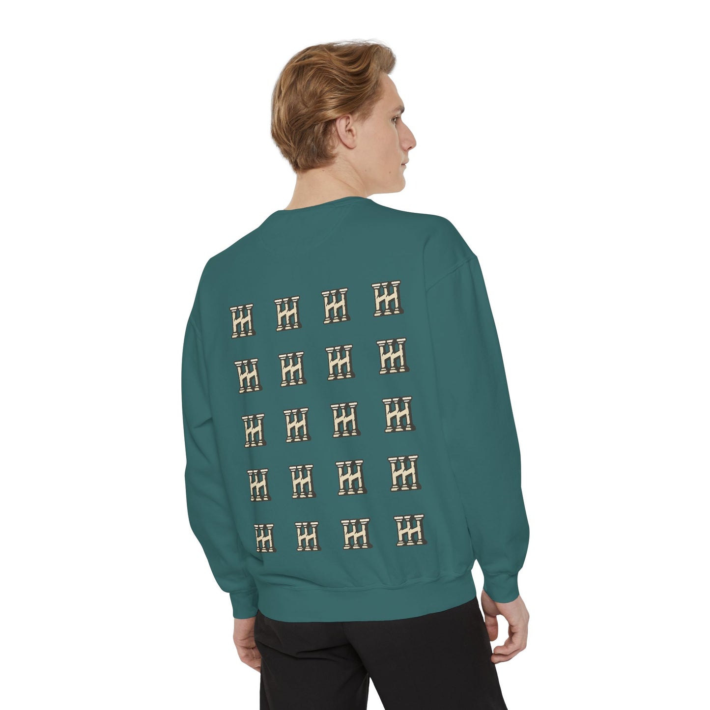 HUSTLE HURRY Sweatshirt, Cozy Garment-Dyed Sweater