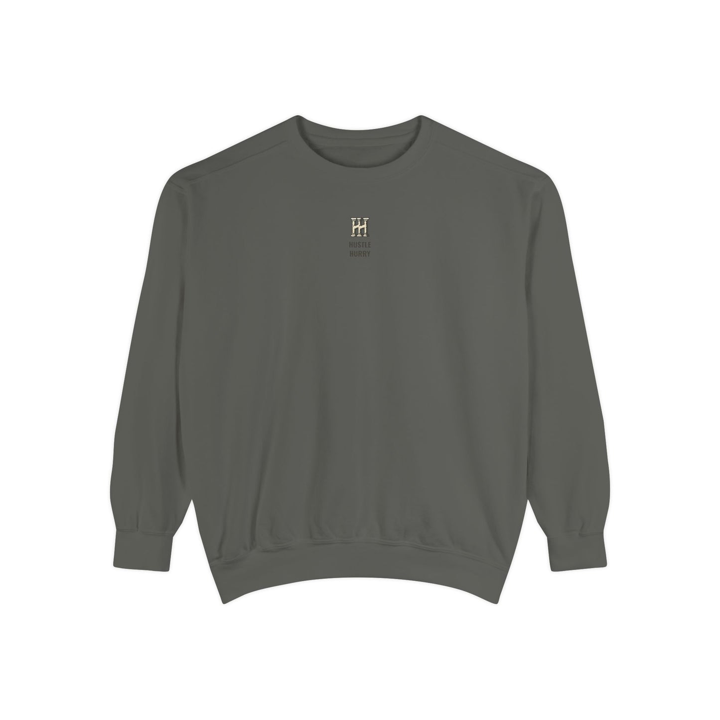 HUSTLE HURRY Sweatshirt, Cozy Garment-Dyed Sweater