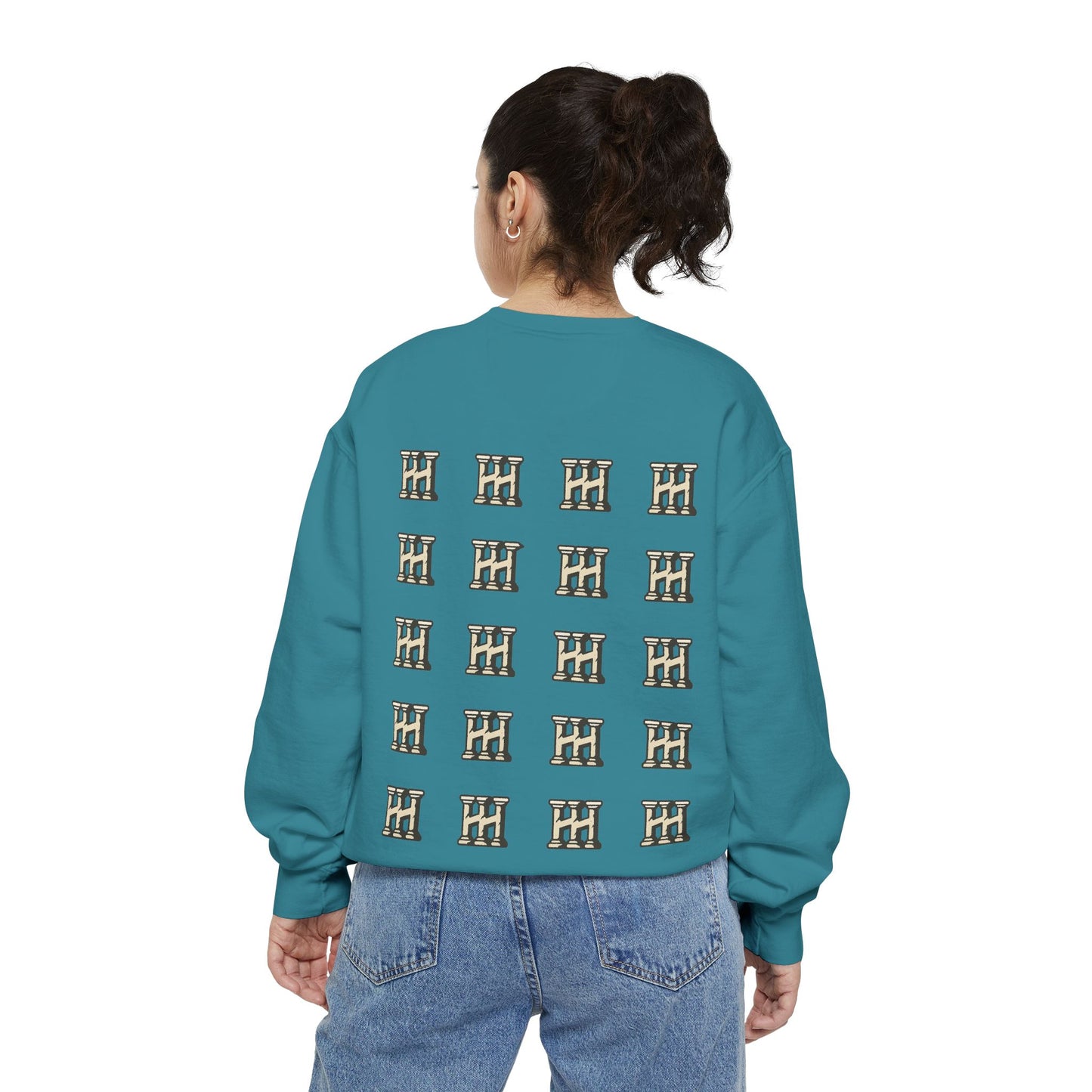 HUSTLE HURRY Sweatshirt, Cozy Garment-Dyed Sweater