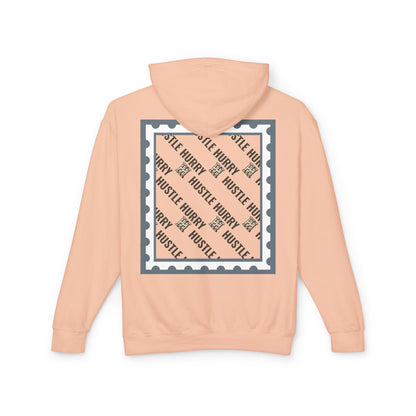 Hustle & Hurry Design, Lightweight Hooded Sweatshirt