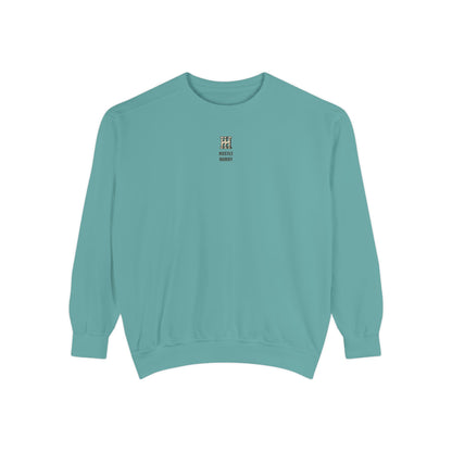 HUSTLE HURRY Sweatshirt, Cozy Garment-Dyed Sweater