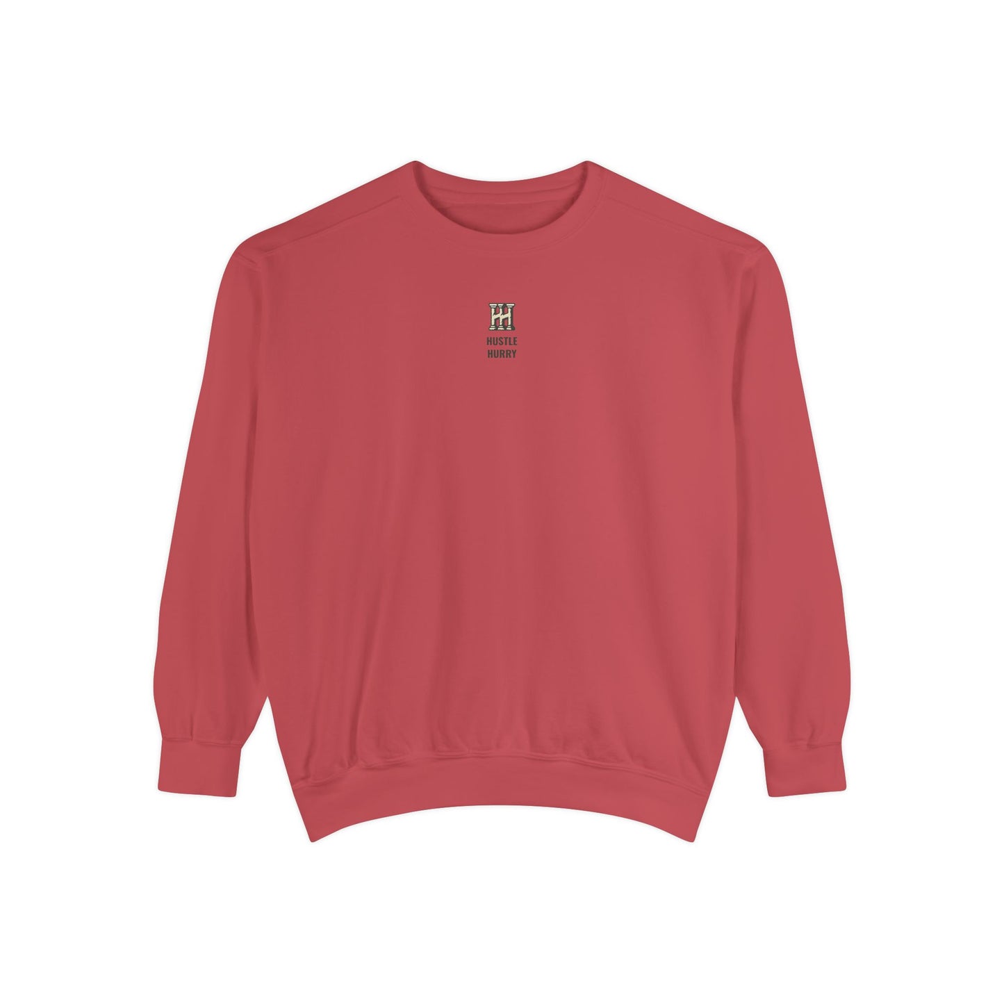 HUSTLE HURRY Sweatshirt, Cozy Garment-Dyed Sweater