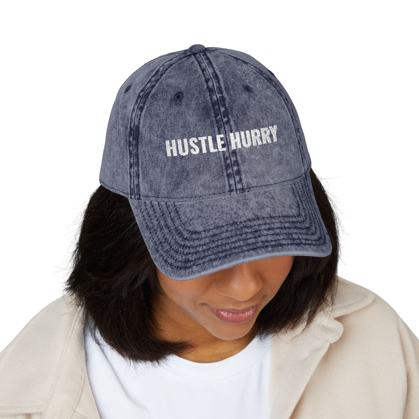 Hustle Hurry | Vintage Embroidered Cap