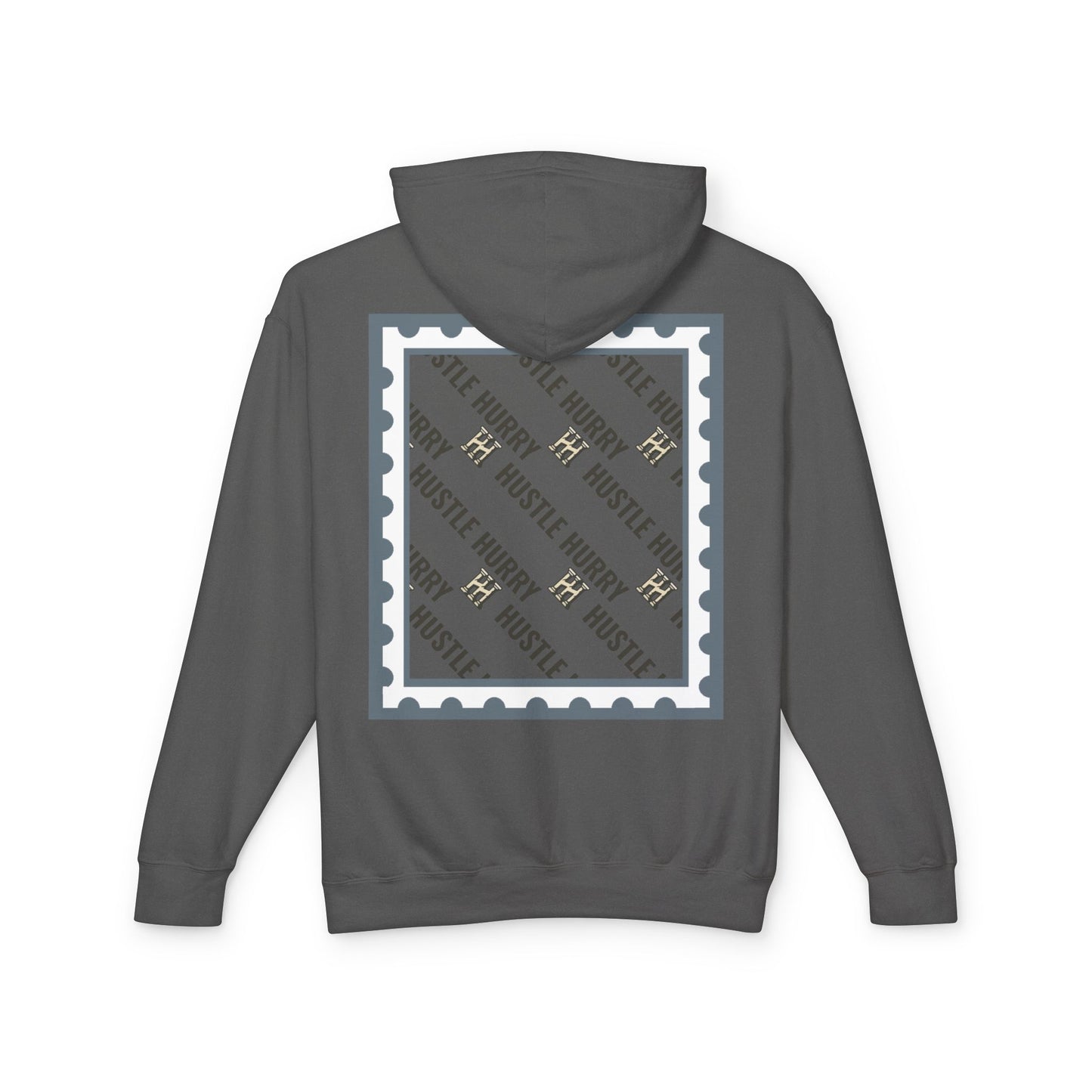 Hustle & Hurry Design, Lightweight Hooded Sweatshirt