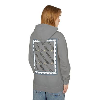 Hustle & Hurry Design, Lightweight Hooded Sweatshirt