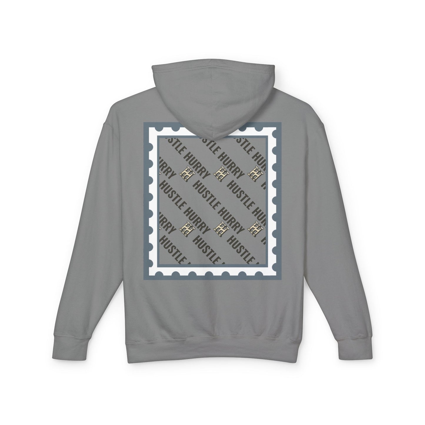 Hustle & Hurry Design, Lightweight Hooded Sweatshirt