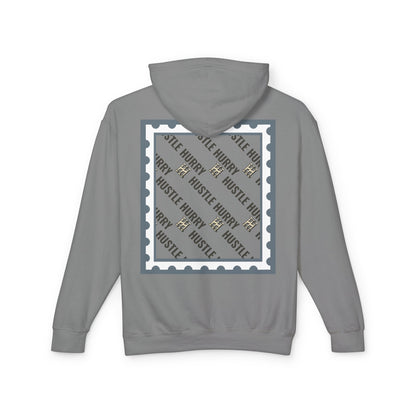 Hustle & Hurry Design, Lightweight Hooded Sweatshirt