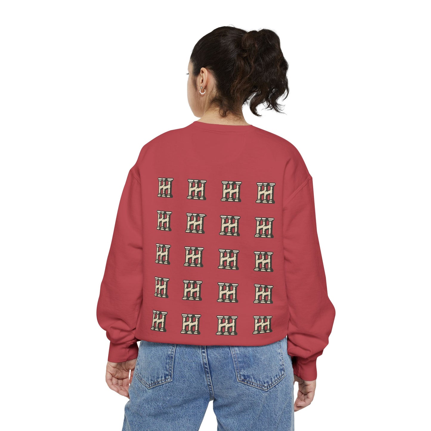 HUSTLE HURRY Sweatshirt, Cozy Garment-Dyed Sweater