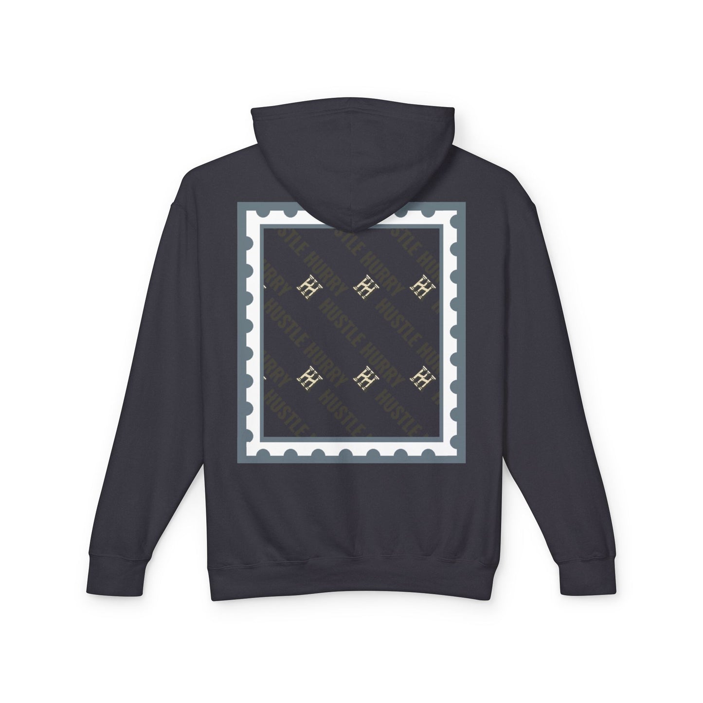 Hustle & Hurry Design, Lightweight Hooded Sweatshirt