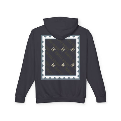 Hustle & Hurry Design, Lightweight Hooded Sweatshirt
