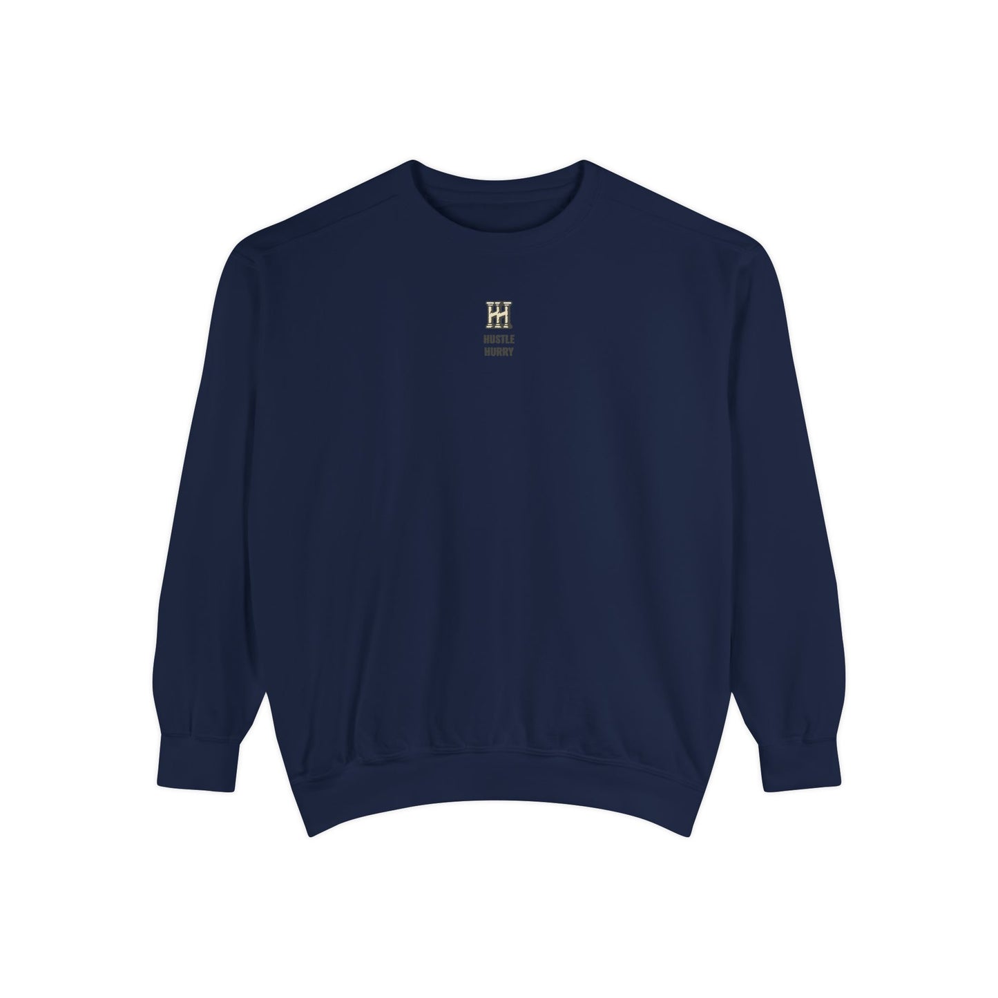 HUSTLE HURRY Sweatshirt, Cozy Garment-Dyed Sweater