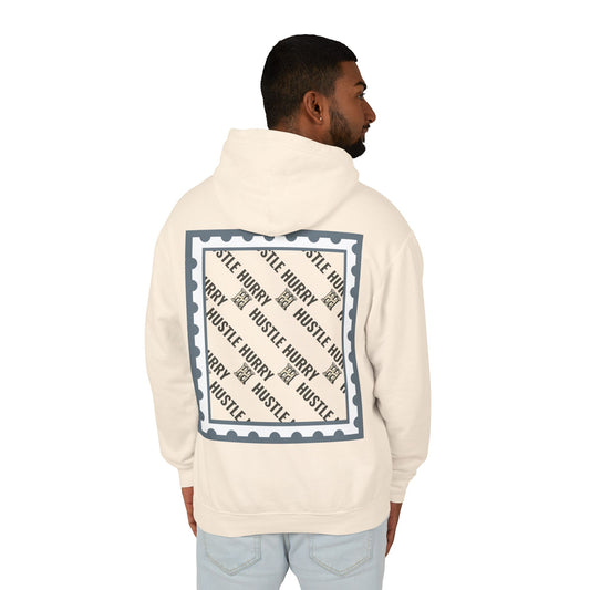 Hustle & Hurry Design, Lightweight Hooded Sweatshirt
