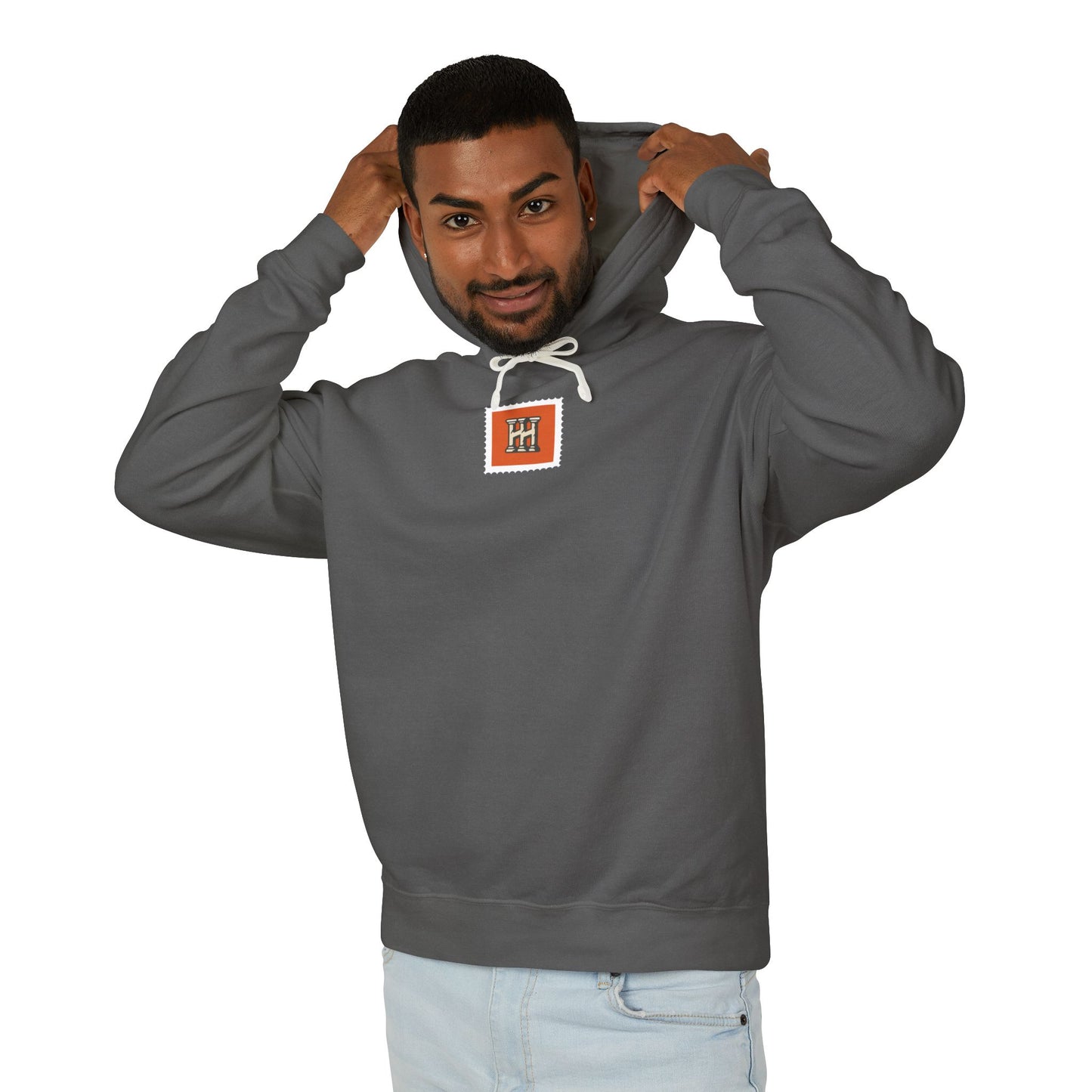 Hustle & Hurry Design, Lightweight Hooded Sweatshirt