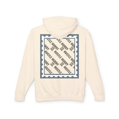 Hustle & Hurry Design, Lightweight Hooded Sweatshirt