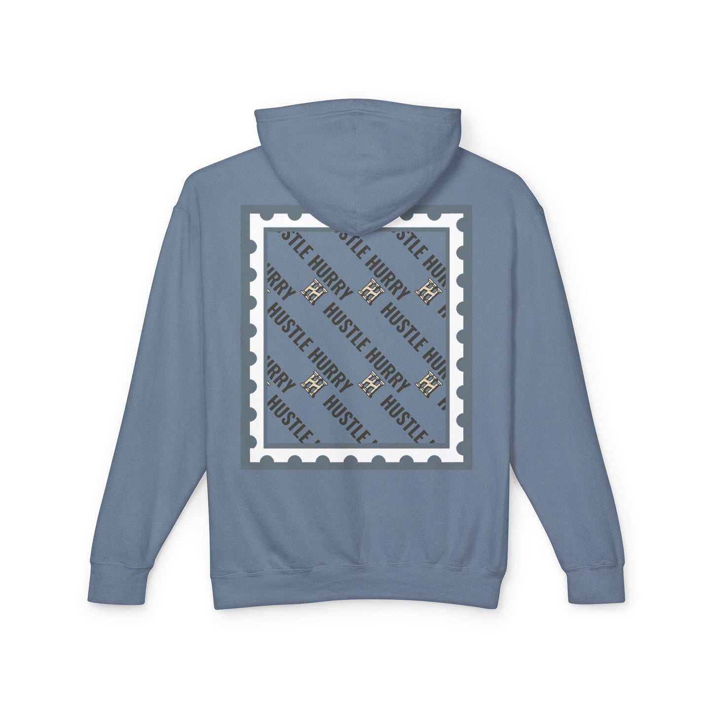 Hustle & Hurry Design, Lightweight Hooded Sweatshirt