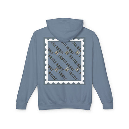 Hustle & Hurry Design, Lightweight Hooded Sweatshirt