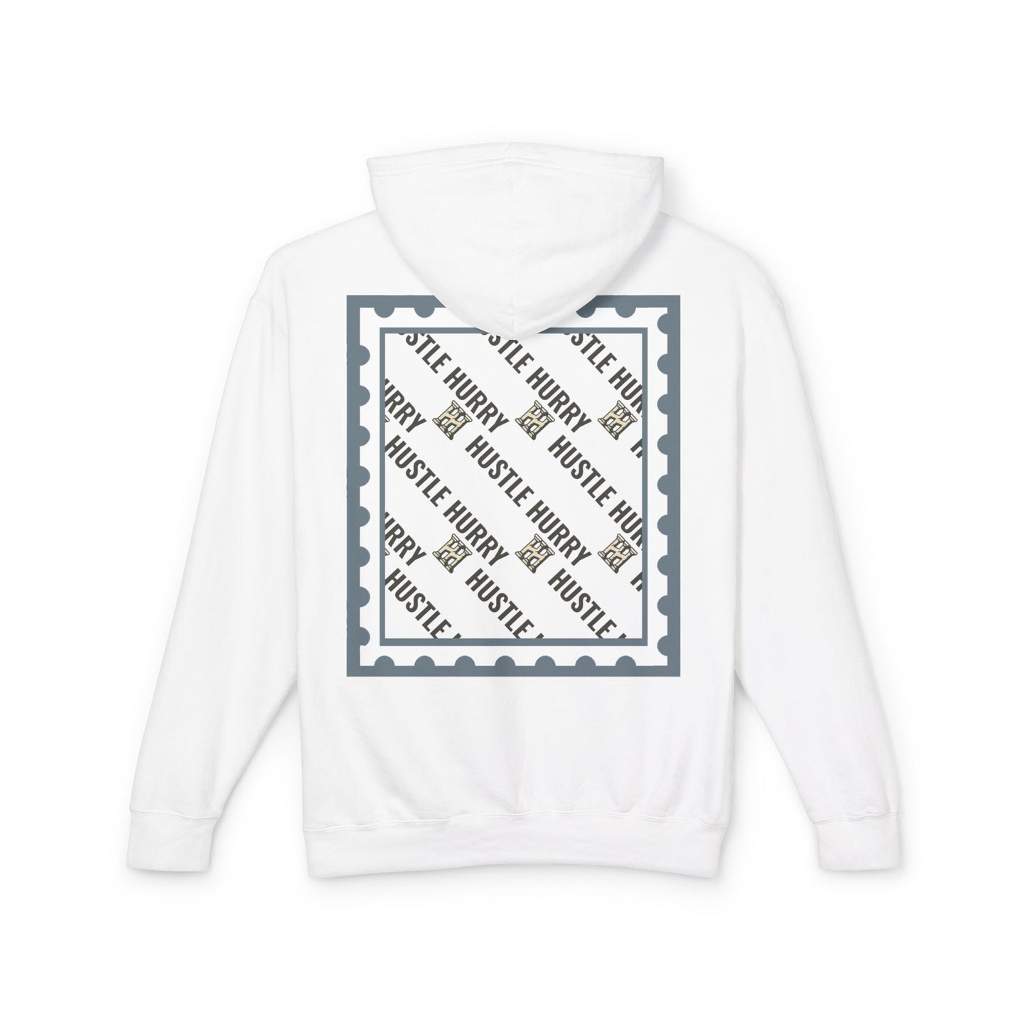 Hustle & Hurry Design, Lightweight Hooded Sweatshirt