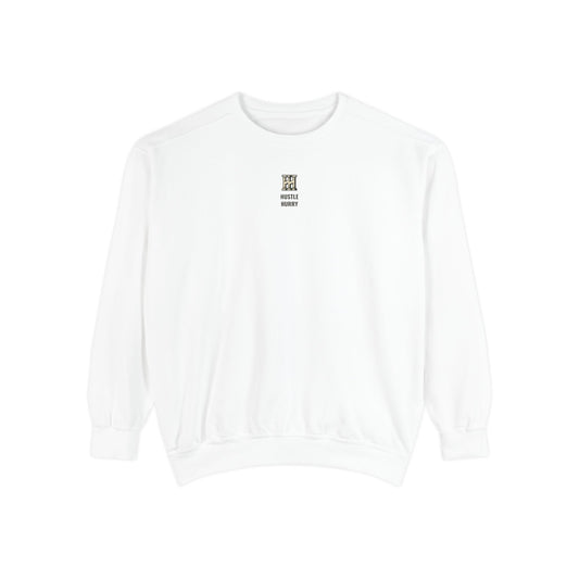 HUSTLE HURRY Sweatshirt, Cozy Garment-Dyed Sweater