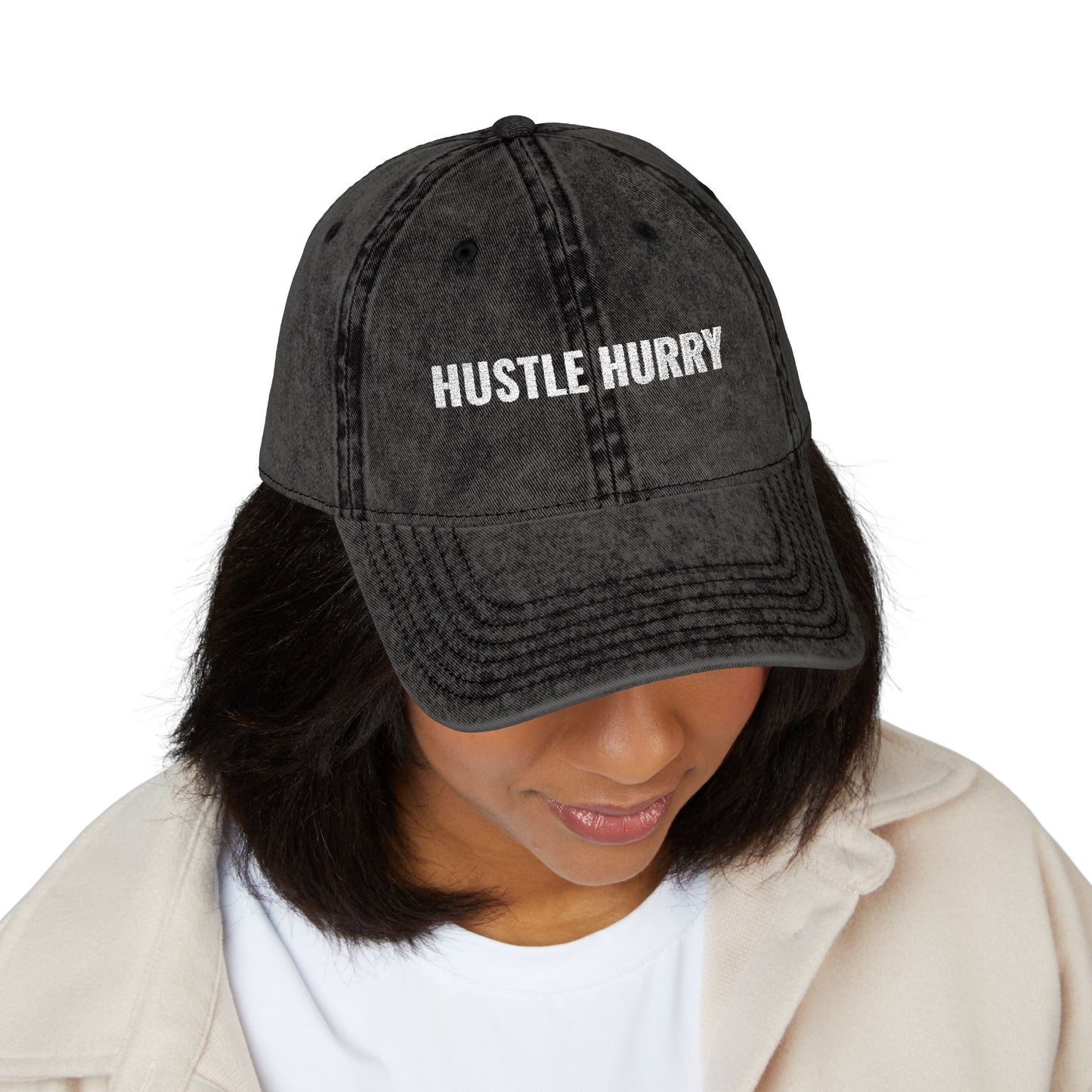 Hustle Hurry | Vintage Embroidered Cap