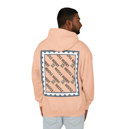 Hustle & Hurry Design, Lightweight Hooded Sweatshirt