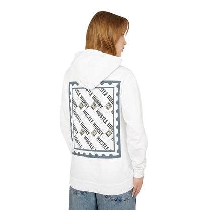 Hustle & Hurry Design, Lightweight Hooded Sweatshirt