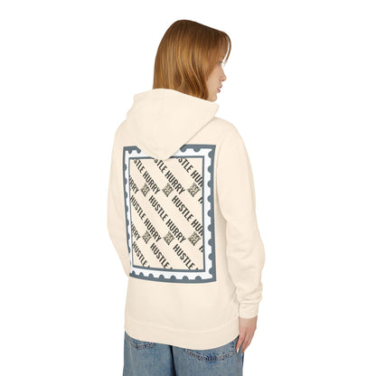 Hustle & Hurry Design, Lightweight Hooded Sweatshirt