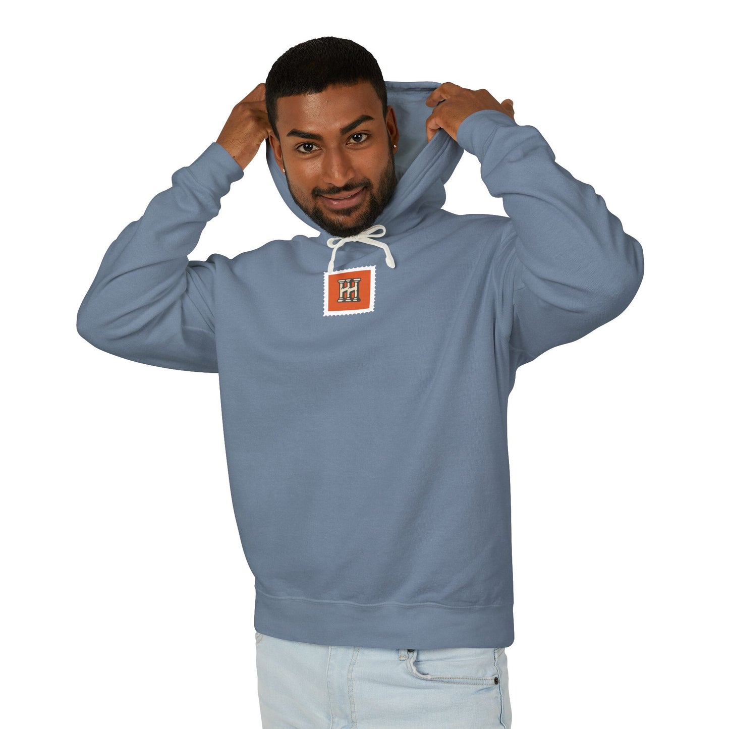 Hustle & Hurry Design, Lightweight Hooded Sweatshirt