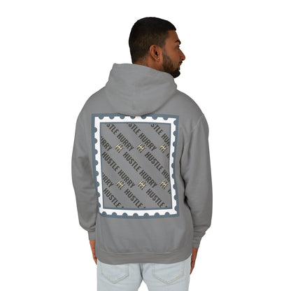 Hustle & Hurry Design, Lightweight Hooded Sweatshirt