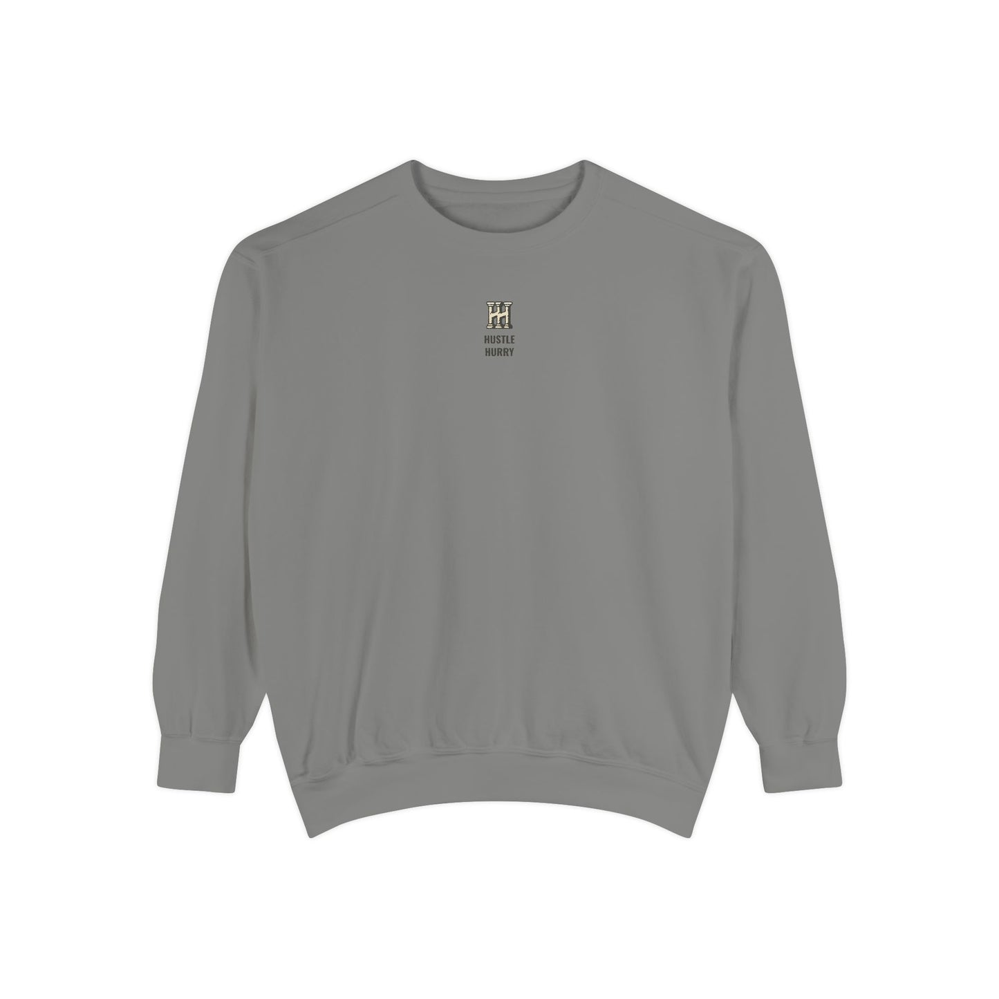 HUSTLE HURRY Sweatshirt, Cozy Garment-Dyed Sweater