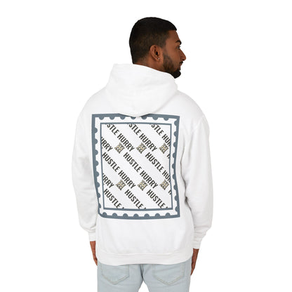 Hustle & Hurry Design, Lightweight Hooded Sweatshirt